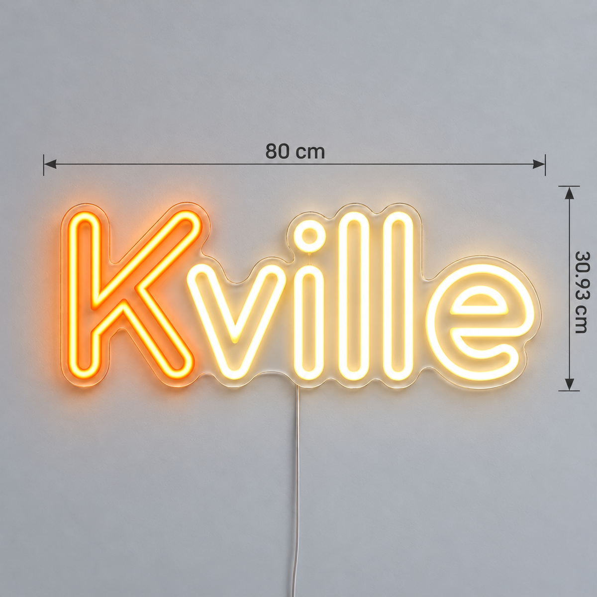 Custom designs: KVille text & rounded