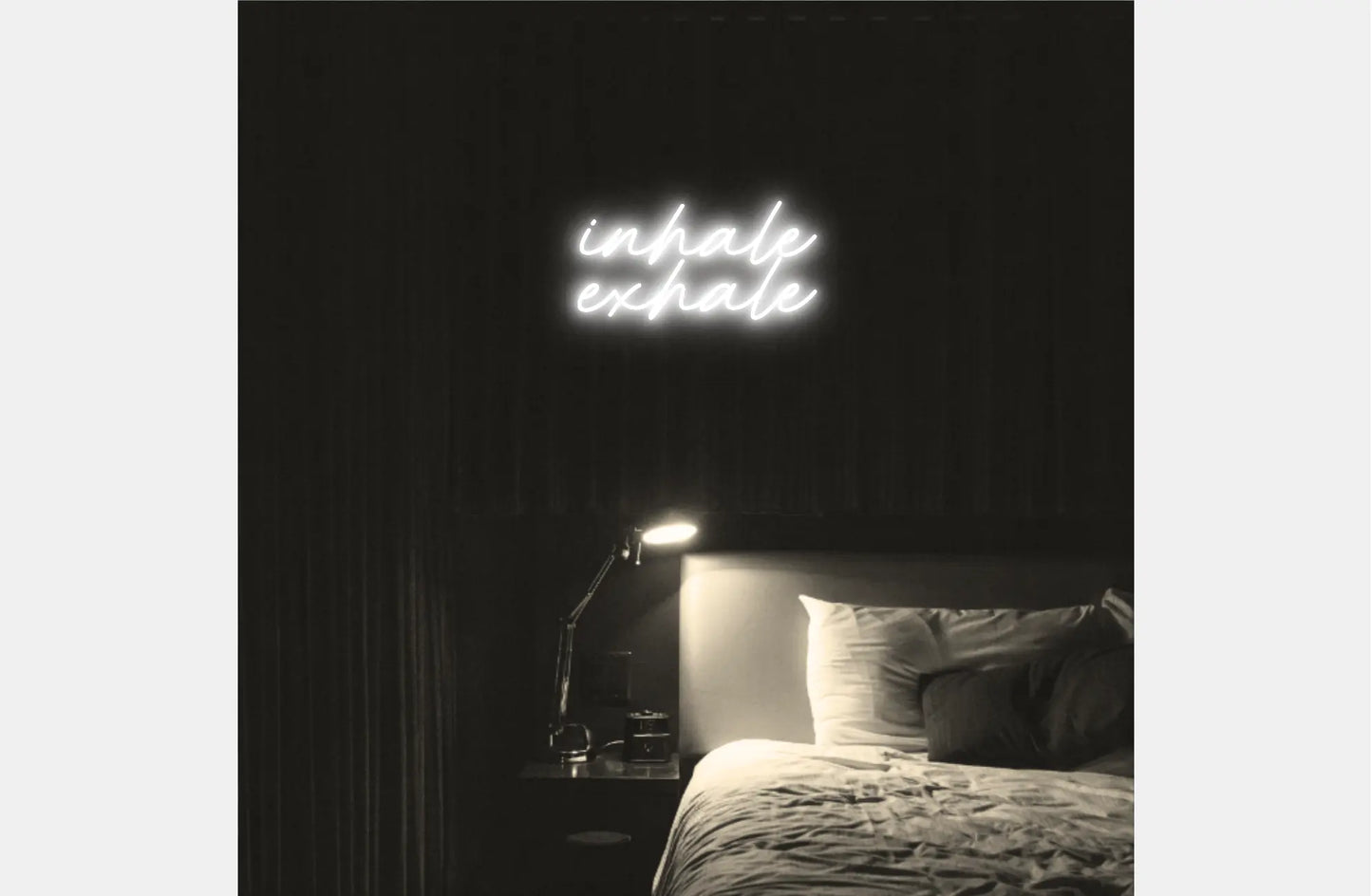 Inhale Exhale LED Neon Light Sign - Neon Lanes