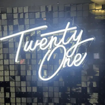 Twenty One LED Neon Sign - Neon Lanes