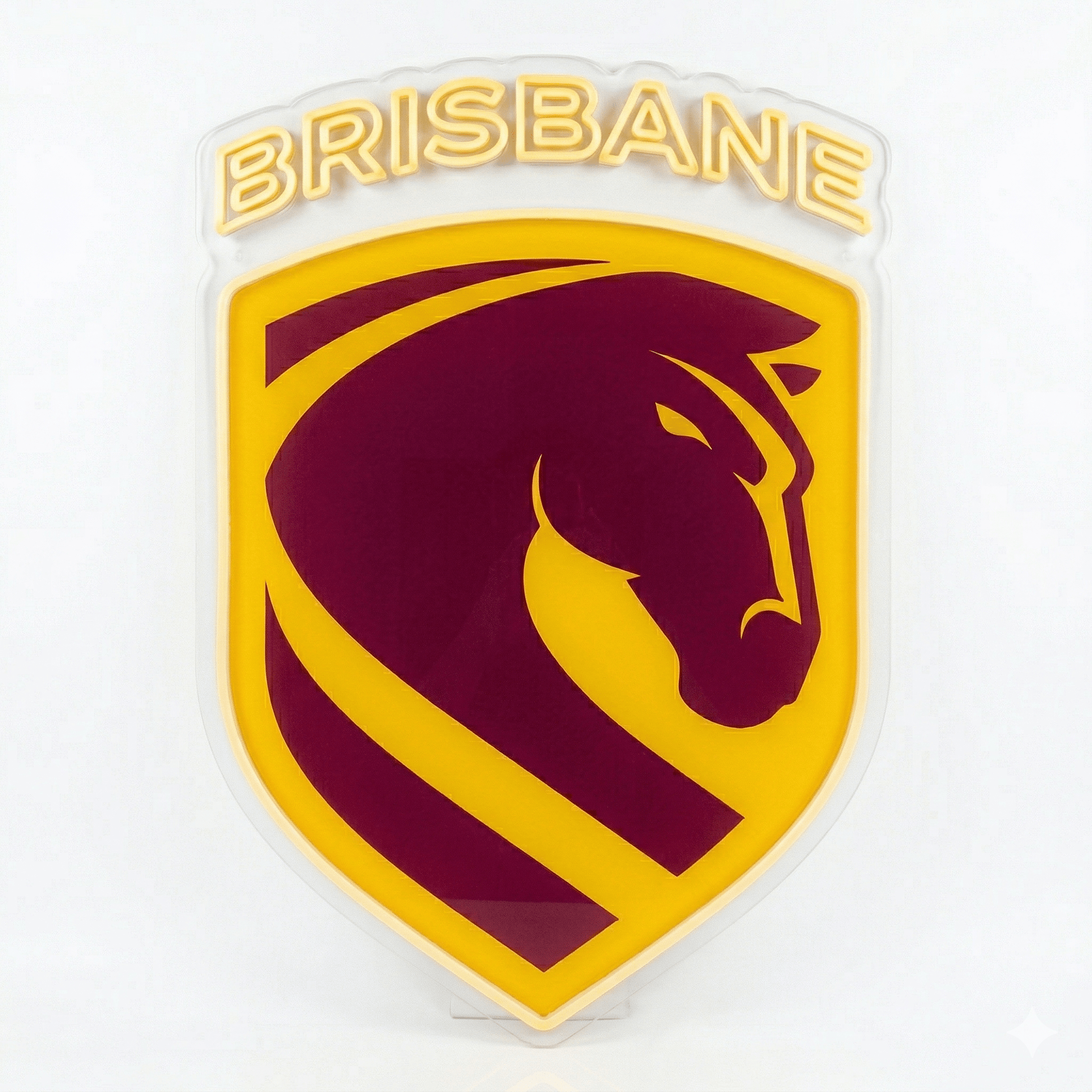 Brisbane Broncos LED Neon Sign (NRL Inspired Logo) - Neon Lanes