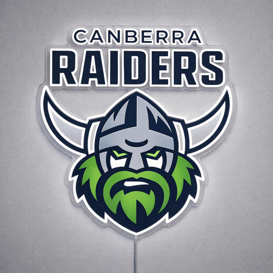 Canberra Raiders Inspired LED Neon Sign - Neon Lanes