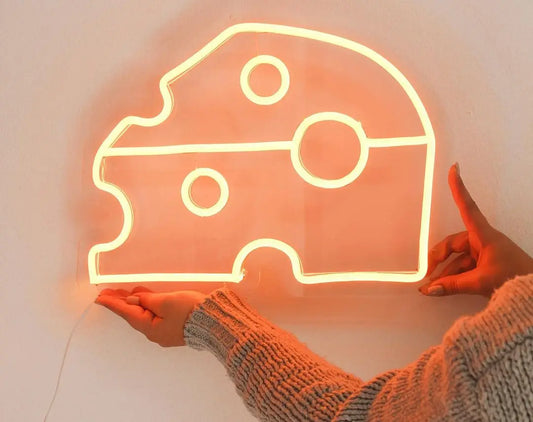 Cheese Block LED Neon Light Sign - Neon Lanes