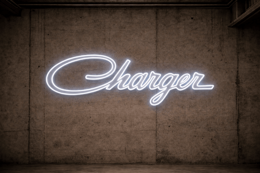 Chrysler Charger Style LED Neon Sign - Neon Lanes