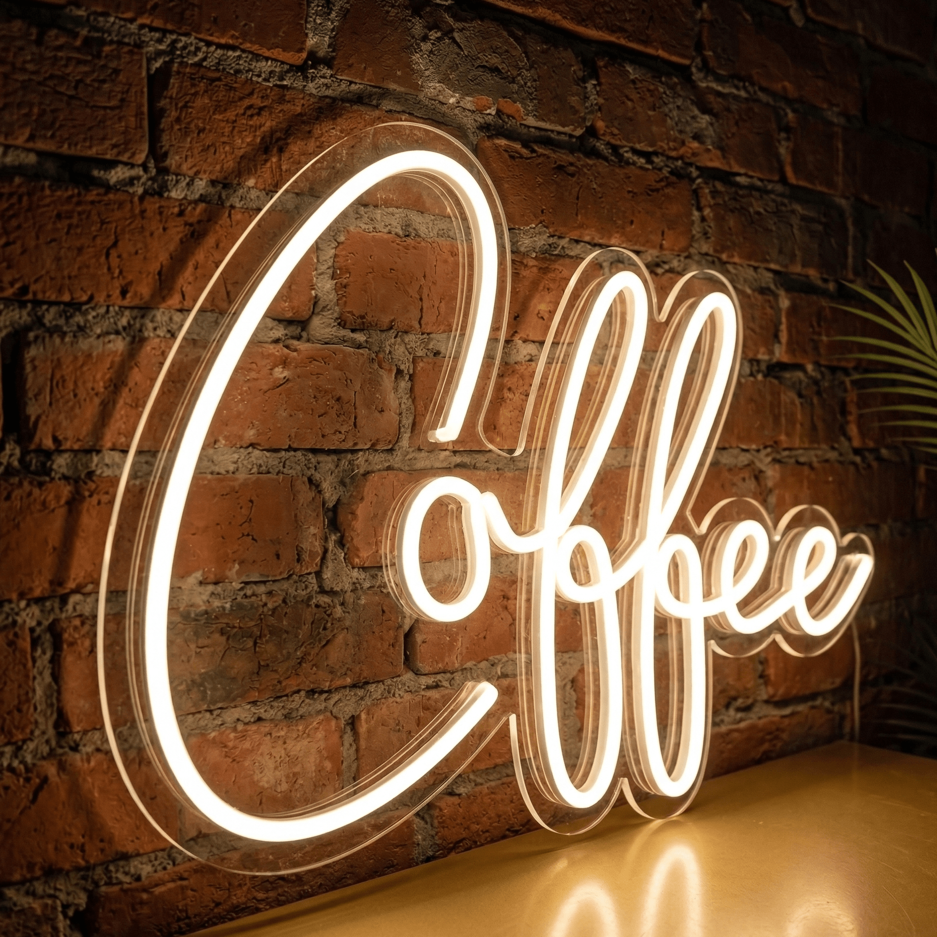 Coffee Script LED Neon Sign - Cafe and Home Kitchen Sign - Neon Lanes