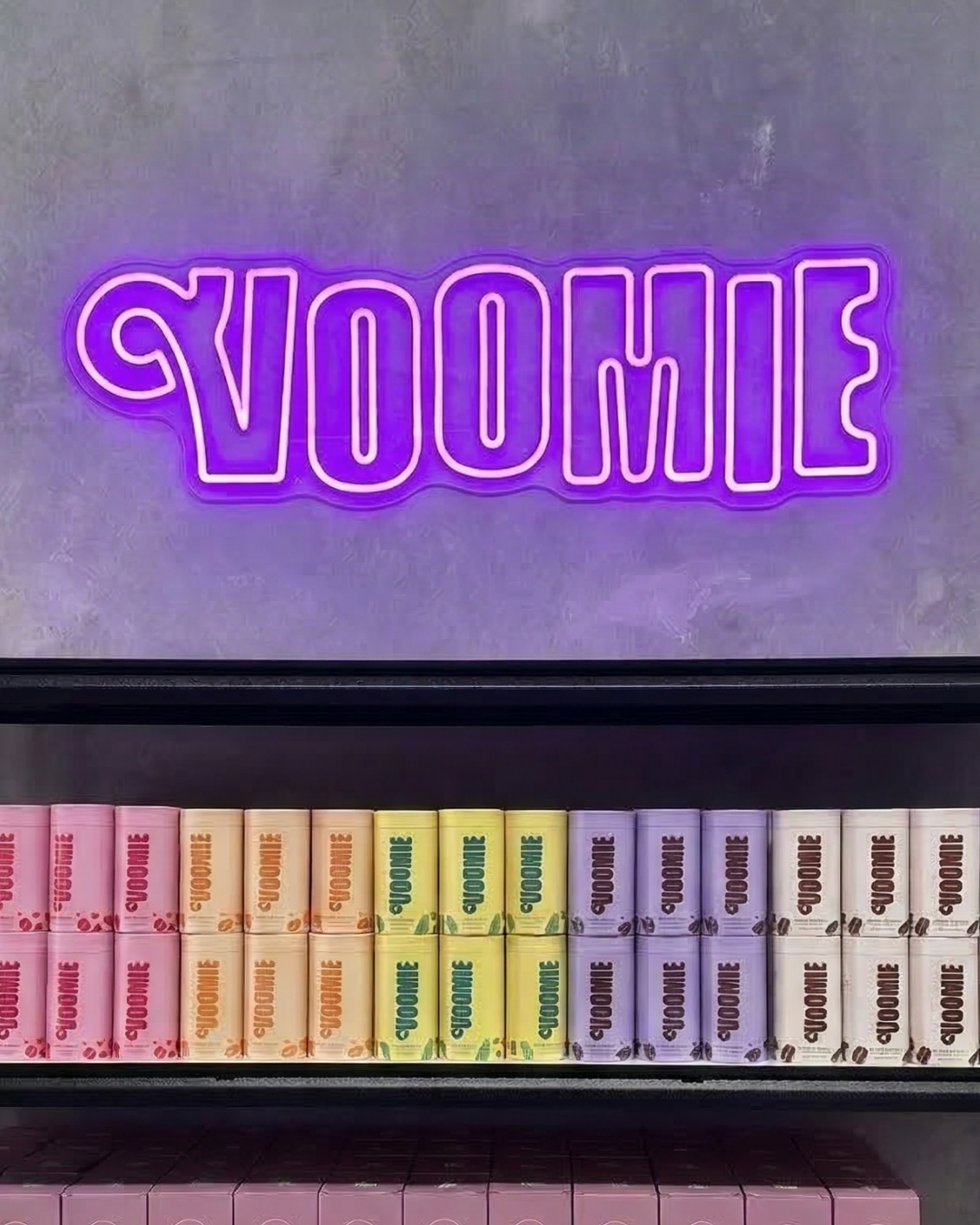 Custom LED neon sign for a Gold Coast business in Surfers Paradise, bright neon glow against a dark interior