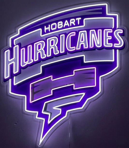 Hobart Hurricanes Inspired LED Neon Sign - Neon Lanes