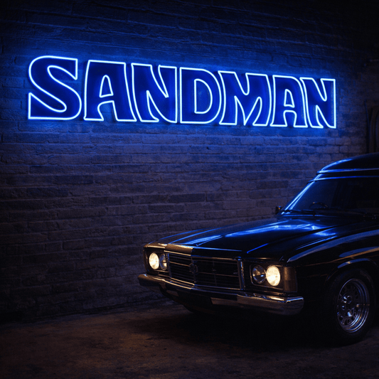 Holden Sandman Style Blue LED Neon Sign - Neon Lanes