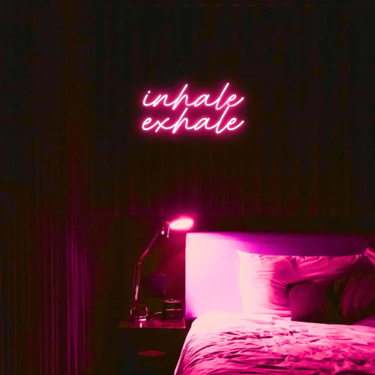 Inhale Exhale LED Neon Light Sign - Neon Lanes