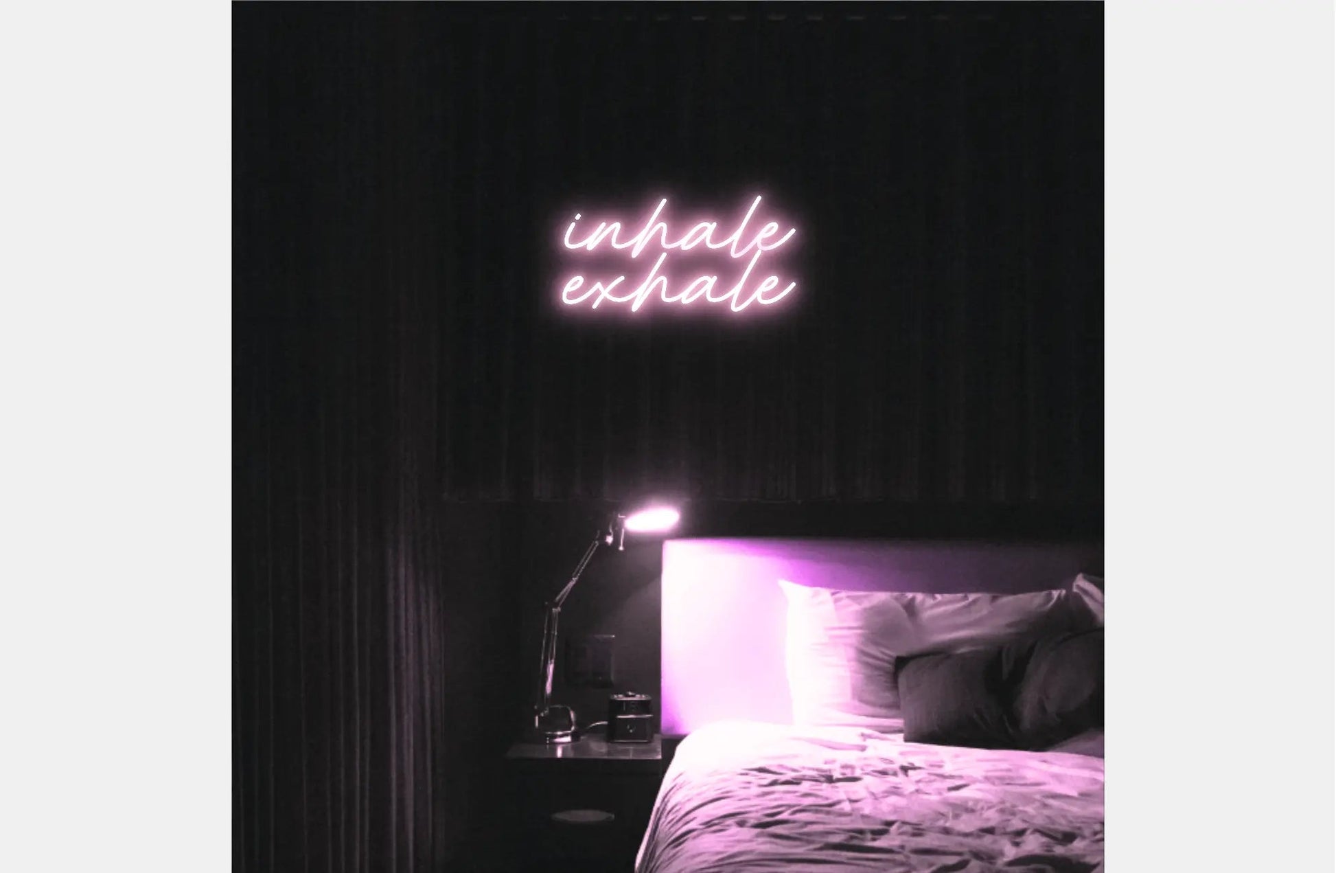 Inhale Exhale LED Neon Light Sign - Neon Lanes