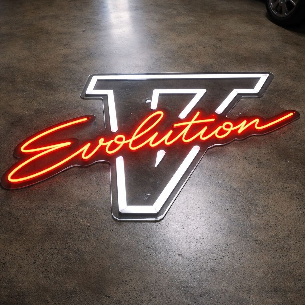 Lancer Evolution V Inspired LED Neon Sign - Neon Lanes