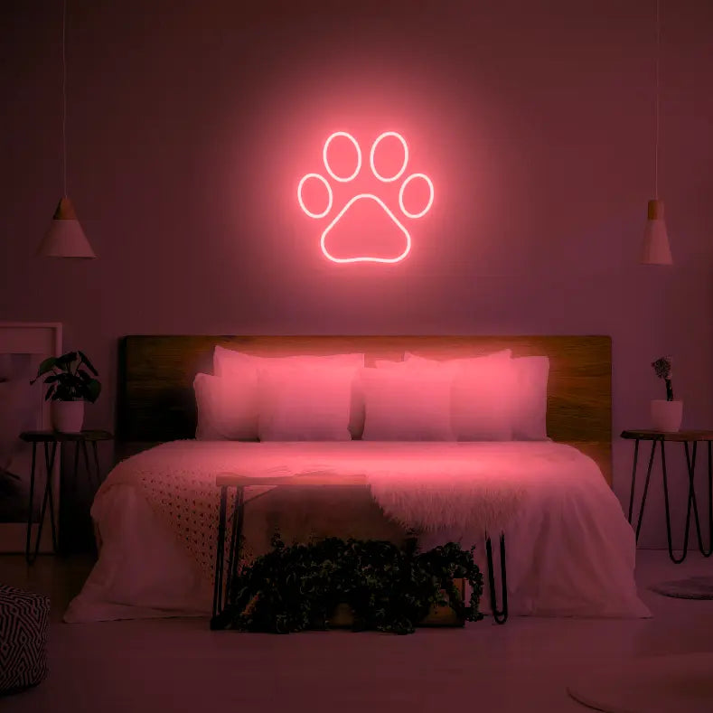 Paw LED Neon Light Sign - Neon Lanes