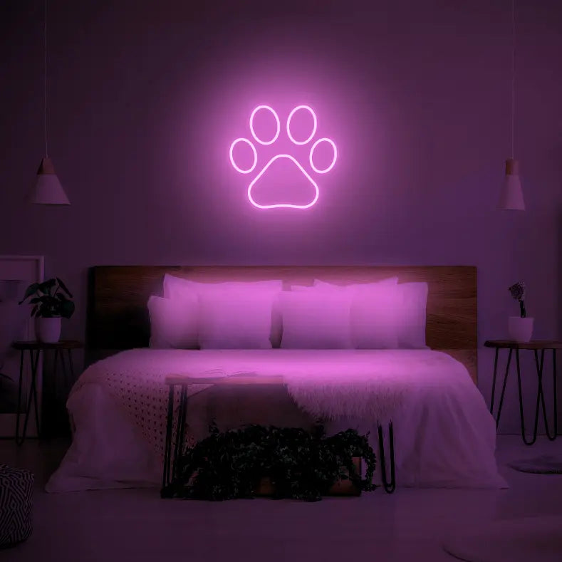 Paw LED Neon Light Sign - Neon Lanes