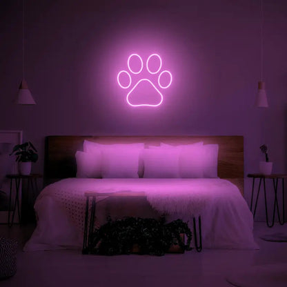 Paw LED Neon Light Sign - Neon Lanes