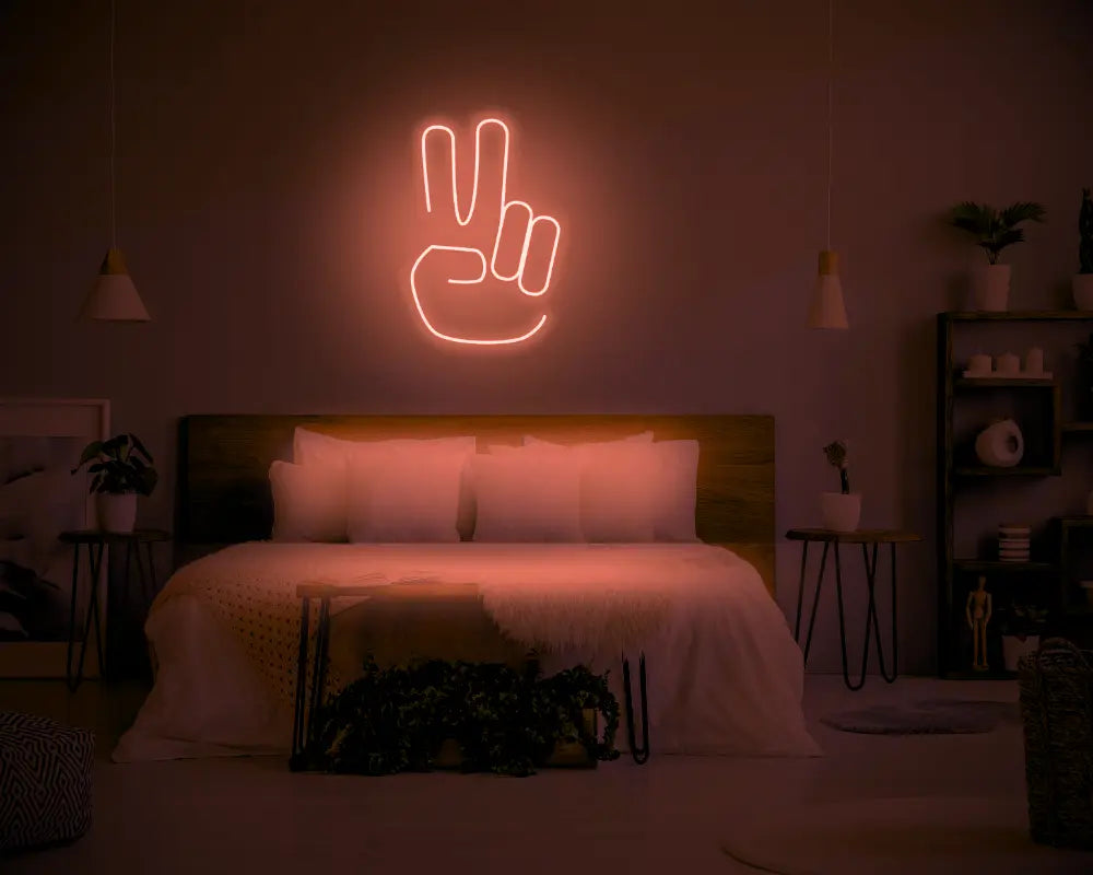 Peace LED Neon Light Sign - Neon Lanes