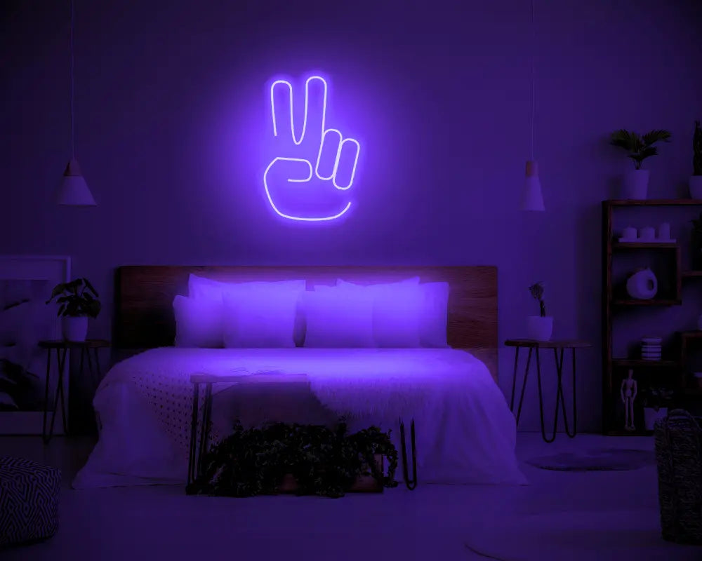 Peace LED Neon Light Sign - Neon Lanes