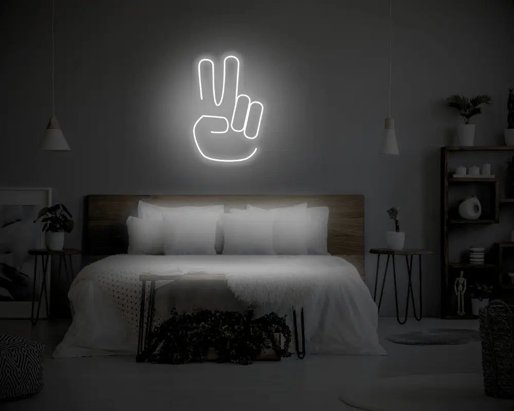 Peace LED Neon Light Sign - Neon Lanes