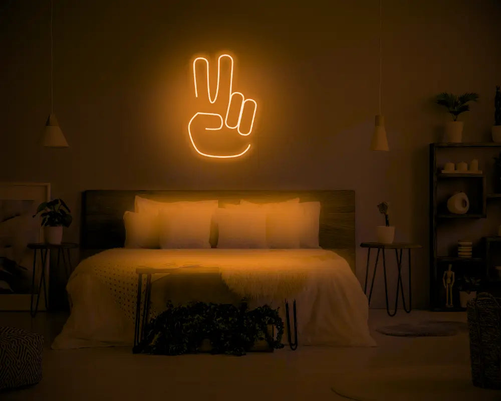 Peace LED Neon Light Sign - Neon Lanes