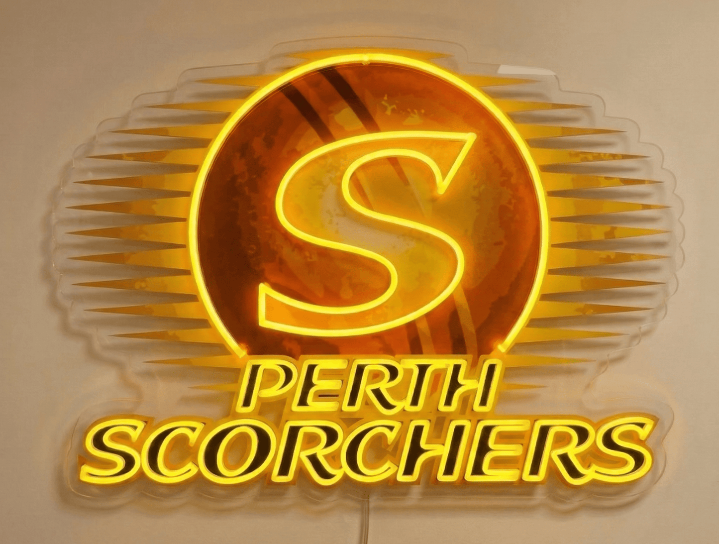 Perth Scorchers Inspired LED Neon Sign - Neon Lanes