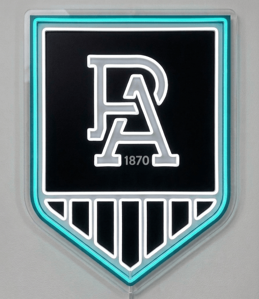 Port Adelaide Power Inspired LED Neon Sign - Neon Lanes