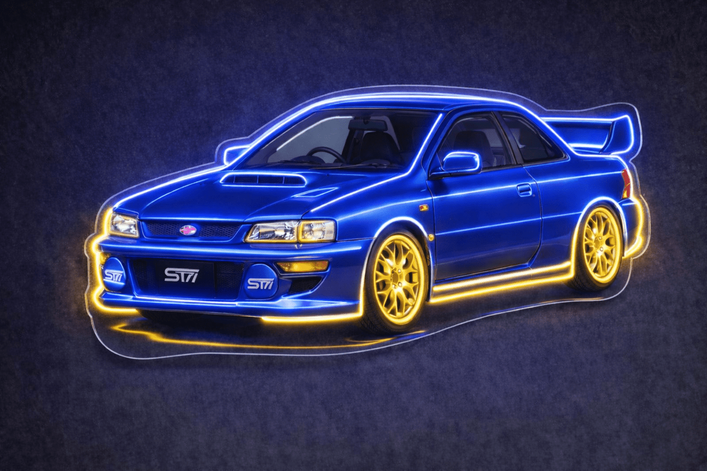 Subaru WRX Inspired LED Neon Sign - Neon Lanes